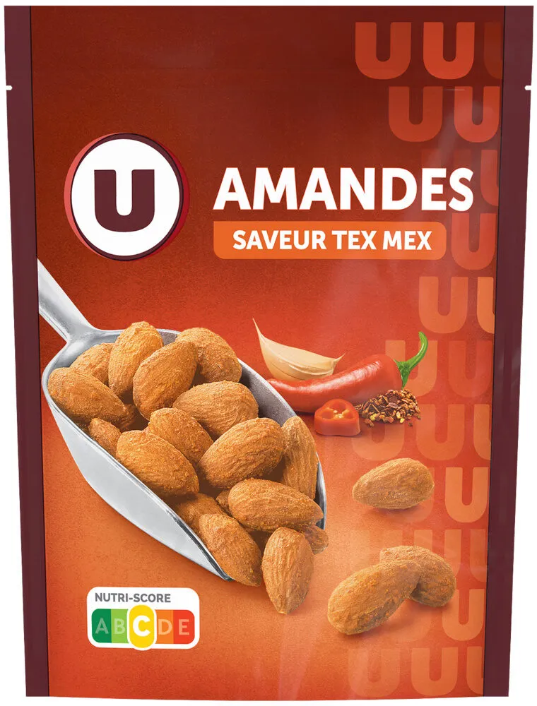 Amandes saveur Tex Mex, sachet de 100g