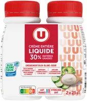 Crème entière liquide 30%MG