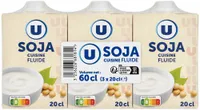 Soja cuisine végétal fluide brique de 3x20cl