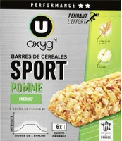 Barres de céréales aux pommes
