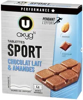 Tablettes chocolat amande