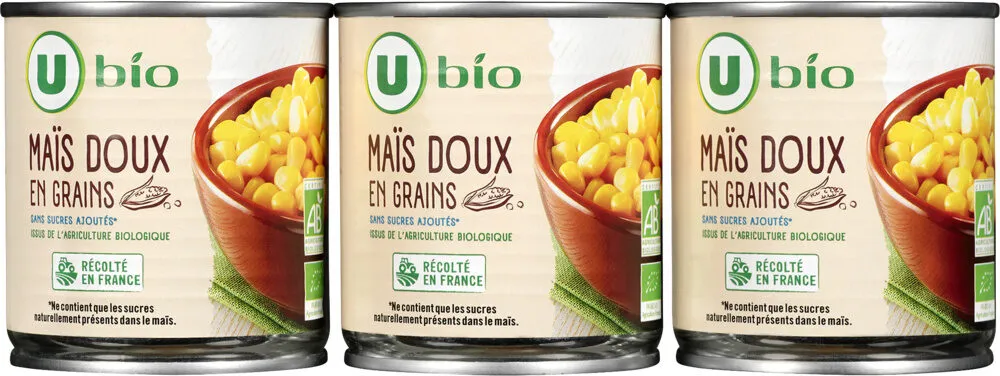 Maïs doux en grains - 3 boîtes de 140g