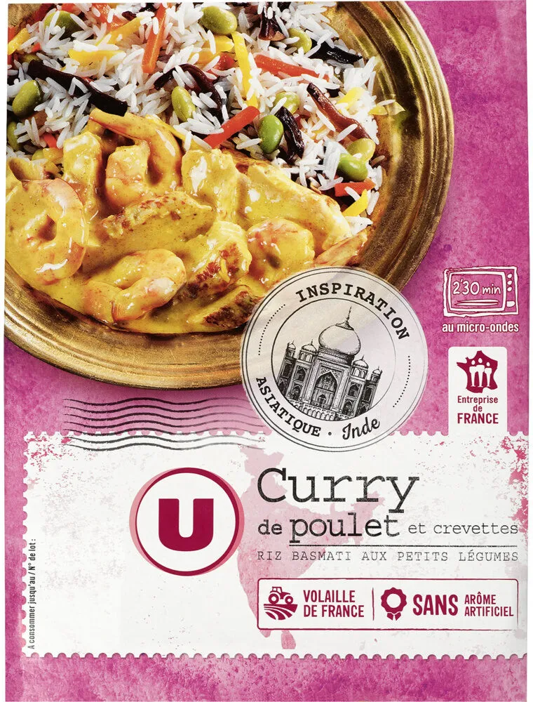 Curry de poulet et crevettes 280g
