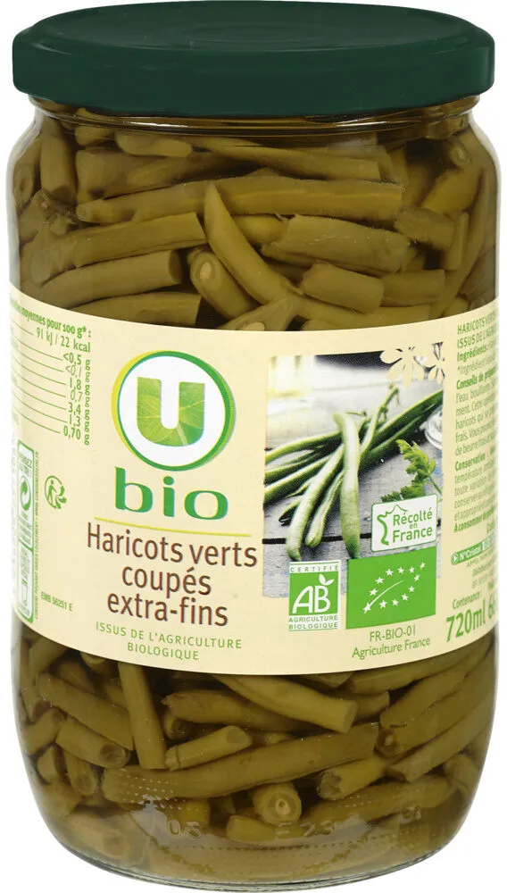 Haricots verts extra fins - Bocal 360g