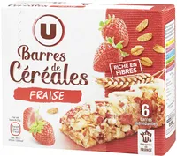 Barres céréales blé complet fraise