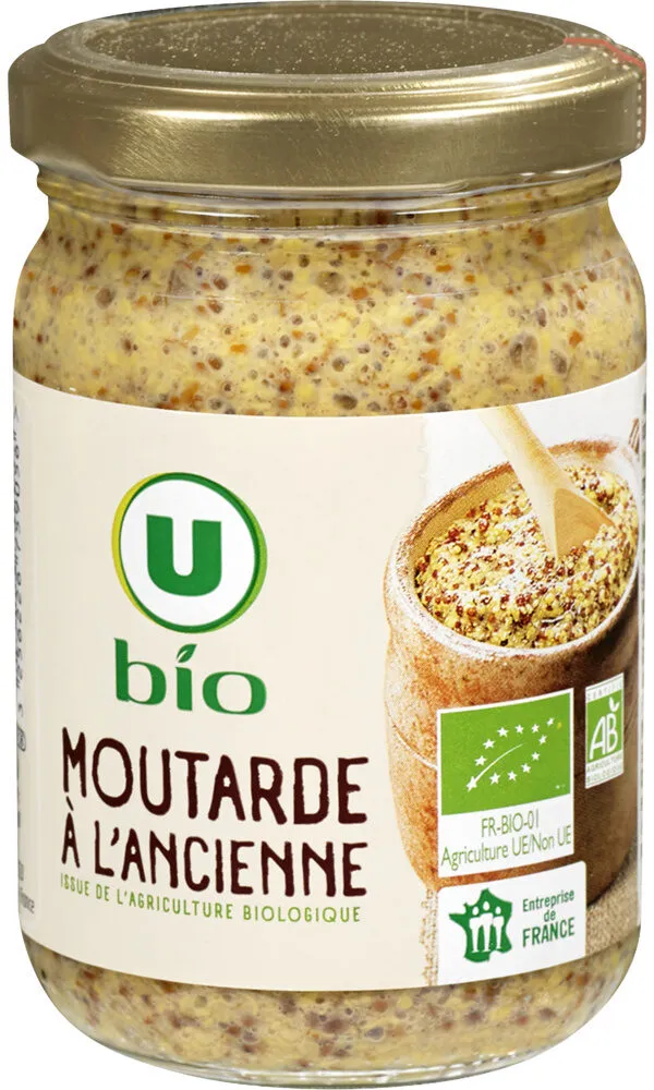 Moutarde à l'ancienne bio bocal de 200g