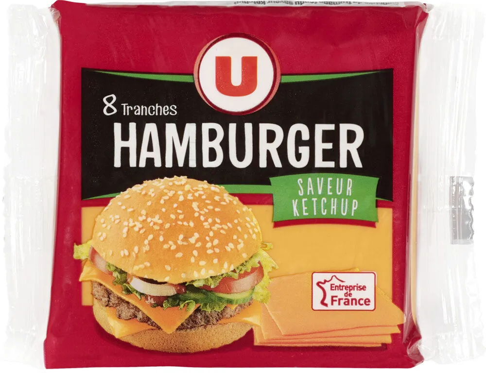 Tranches de fromage fondu_saveurs ketchup 19% de mg
