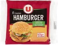 Tranches de fromage fondu_saveurs ketchup 19% de mg