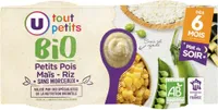 Bols soir petits pois maïs riz sans morceaux U_TOUT_PETITS Bio