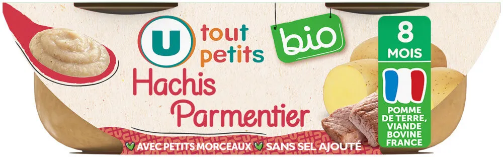 Plat bébé Hachis parmentier, dès 8 mois - 2x200g - Repas bébé
