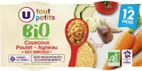 Plat bébé du midi Couscous poulet agneau, dès 12 mois - 2x200g - Repasbébé