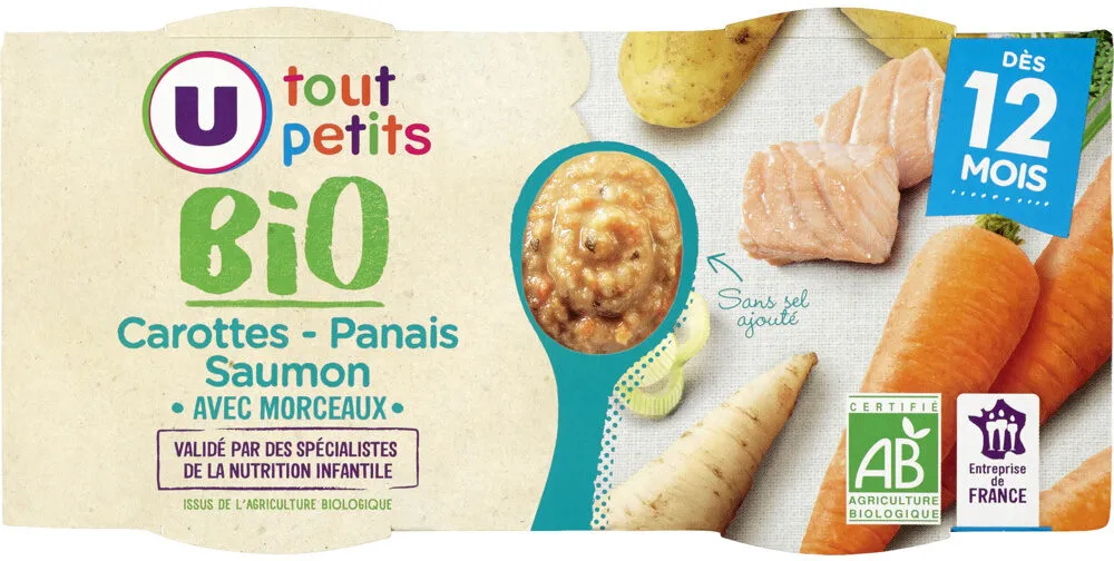 Bols carottes panais saumon U_TOUT_PETITS Bio