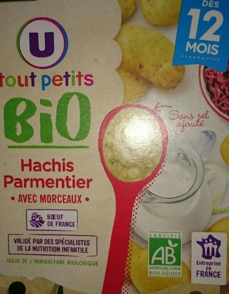 Assiette hachis parmentier U_TOUT_PETITS Bio