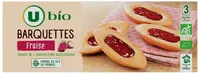 Gâteaux Barquettes bio à la fraise paquet 120g