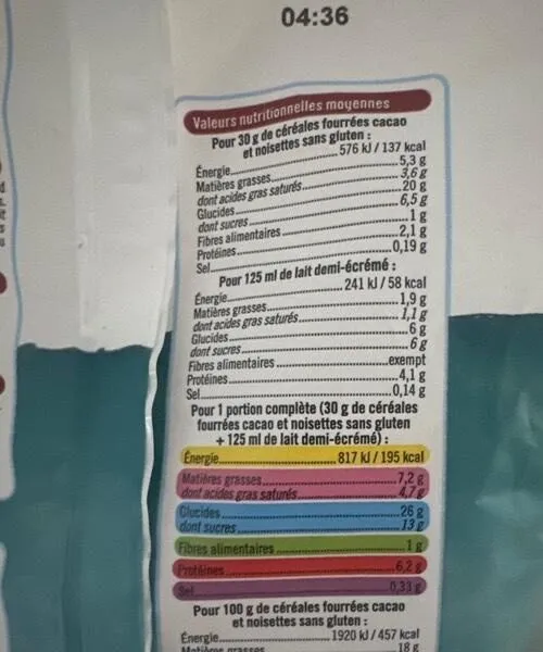 Fourrés cacao noisettes