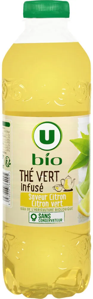 Infusion de thé vert saveur citron citron vert