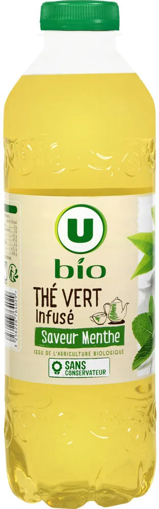 Infusion de thé vert saveur menthe