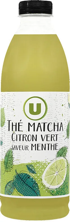 Boisson réfrigéré thé matcha au citron saveur menthe,