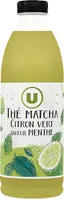Boisson réfrigéré thé matcha au citron saveur menthe,