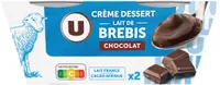Dessert lacté au lait de brebis et au chocolat 2x115g