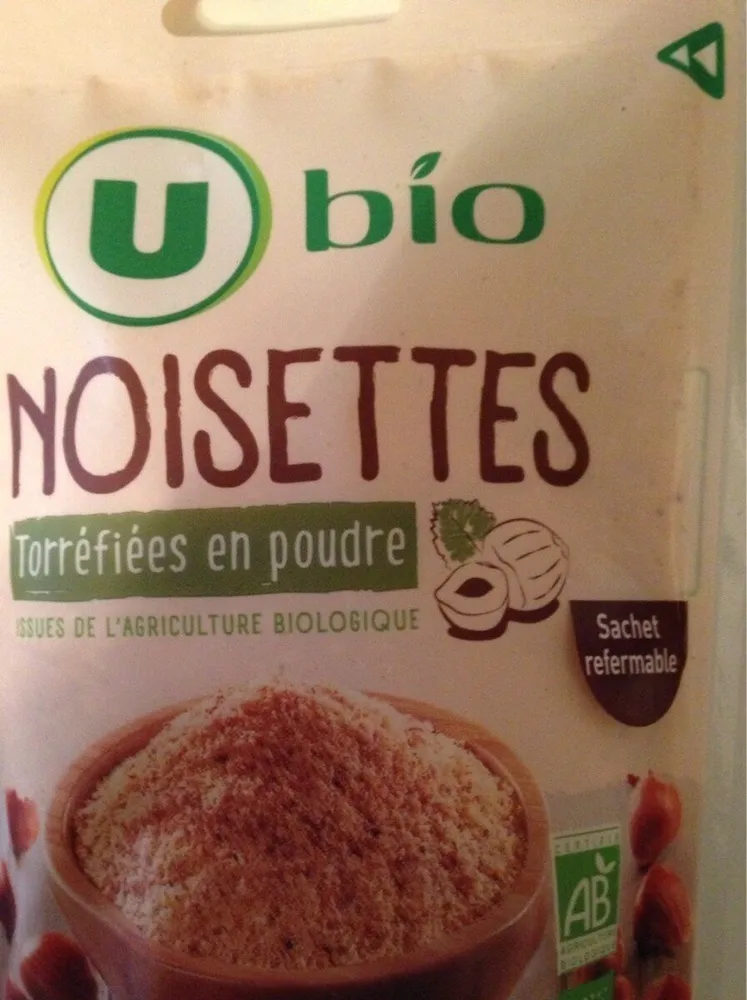 Noisettes torréfiées en poudre , 100g