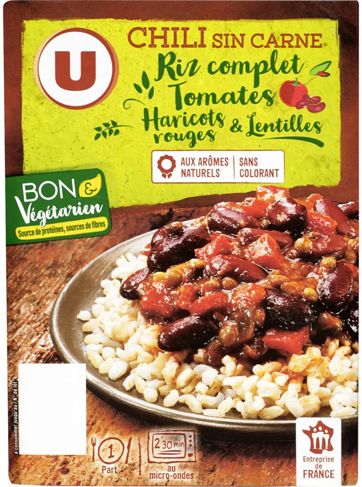 Chili con carne bon et végétarien