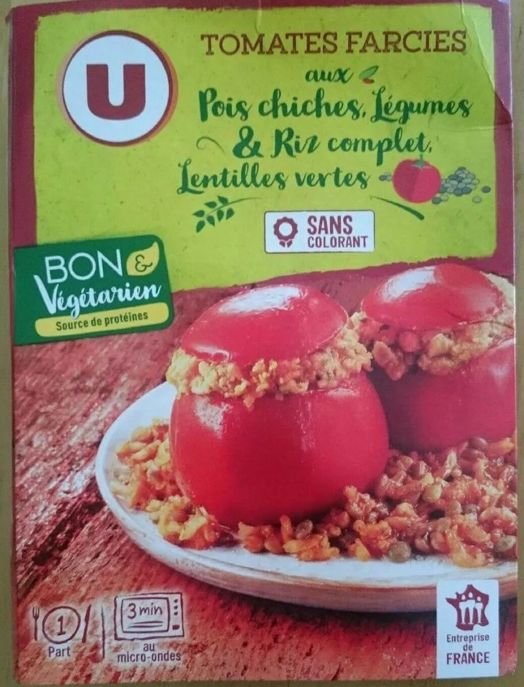 Tomates farcies bon et végétariens
