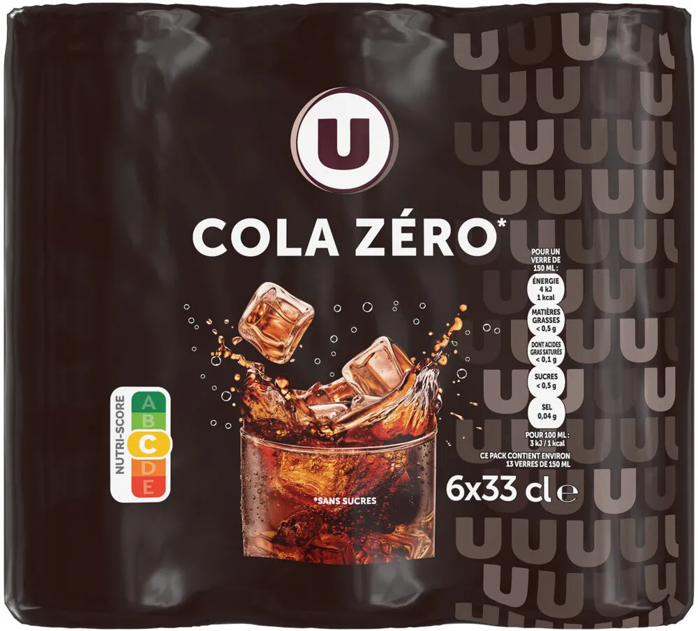Cola zéro 6 canettes de 33cl
