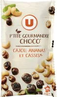 Snacking choco cajou ananas cassis sachet de 40g