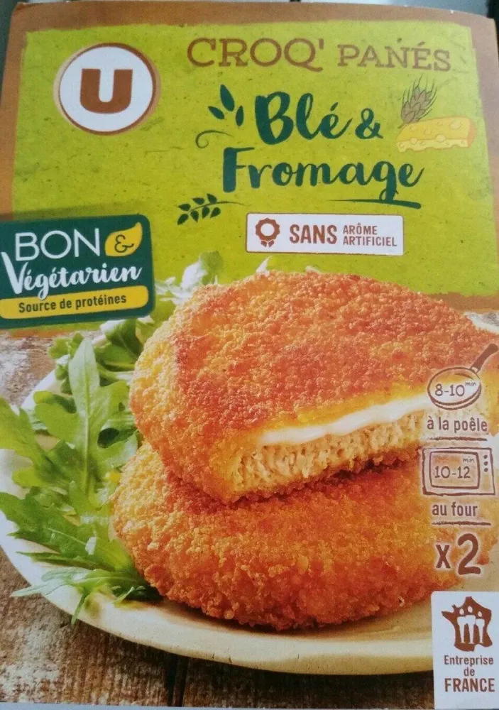 Croq'panés blé et fromage bon et végétarien - 2x100g