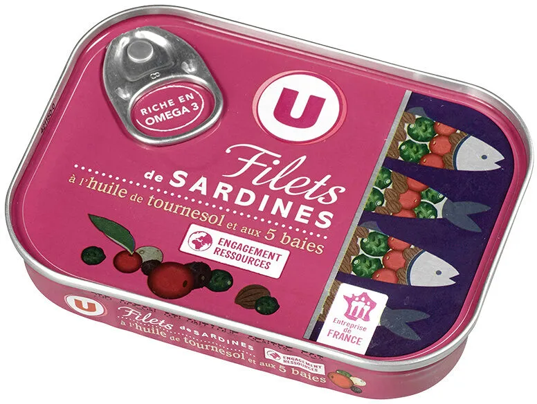 Filets de sardines à l'hle de tournesol & aux 5 baies