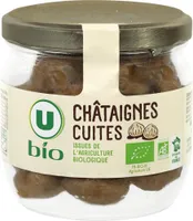 Châtaignes cuites entières pelées - Bocal 195g