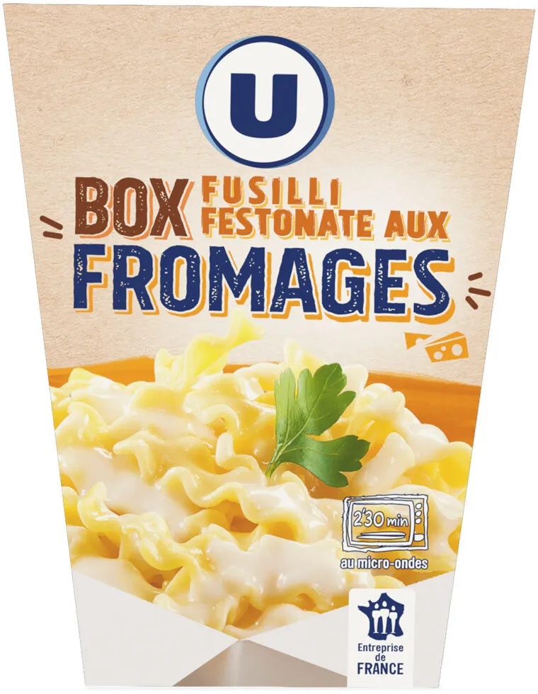 Box fussilli festonate aux fromages
