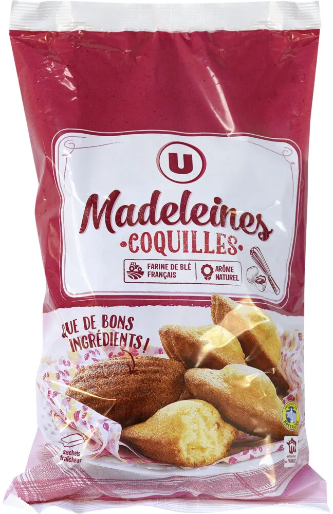 Madeleines coquille marbrées 600g