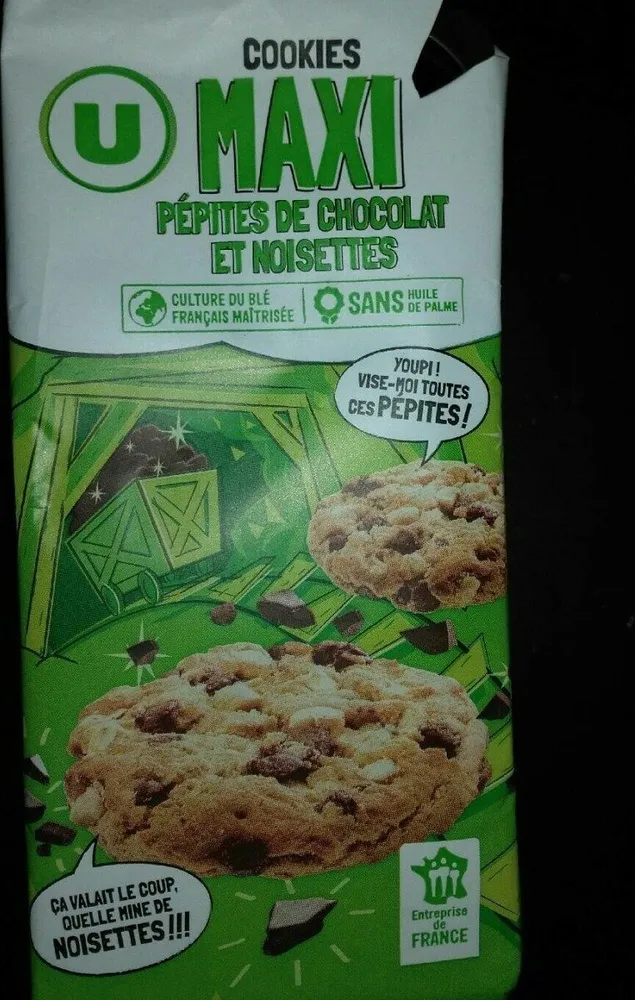 Cookies maxi pépites et noisettes