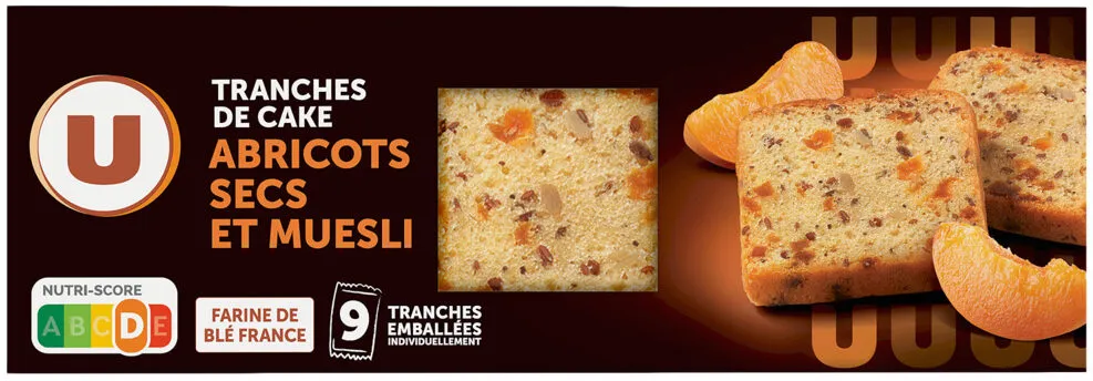 Tranches de cakes abricots & muesli 270g