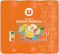 Boisson aux fruits plate tropical 6 canettes de 33cl