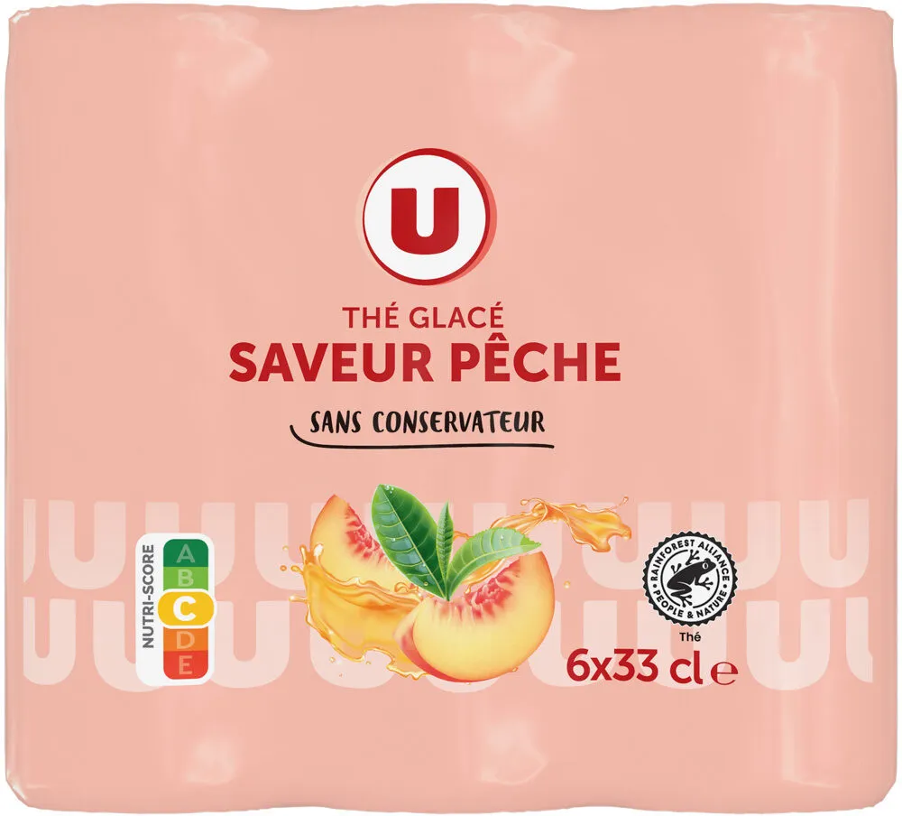 Boisson au thé glacé Saveur pêche - Pack Canettes 6x33cl