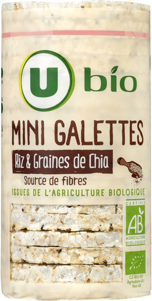 Mini galettes de riz et graines de chia