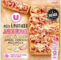 Pizza à partager jambon fromage 500g