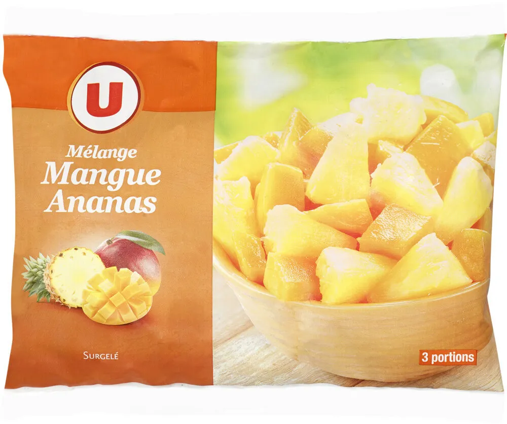Mélange de mangue et d'ananas surgelés 600g