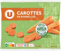 Carottes précuites en rondelles 1kg