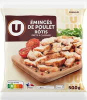 Emincés de poulet rôtis cuits surgelés 500g