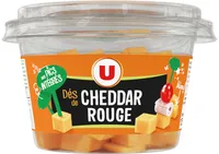 Dés Cheddar rouge pasteurisé 32%MG