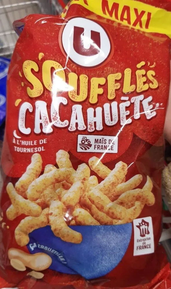 Soufflés à base de maïs à la cacahuète