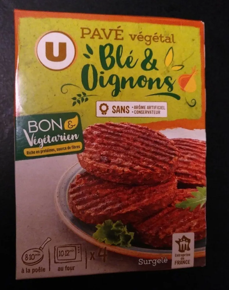 Pavé végétal blé oignons 4x100g