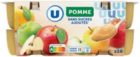 Dessert fruitier Purée pommes sans sucres ajoutés coupelles 16x100g
