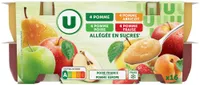 Dessert fruitier panaché pommes/pommes poires/pommes abricot/pommes fraise 16x100g