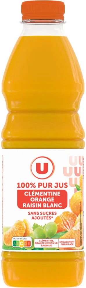 Pur jus clémentine orange raisin bouteille de 1l
