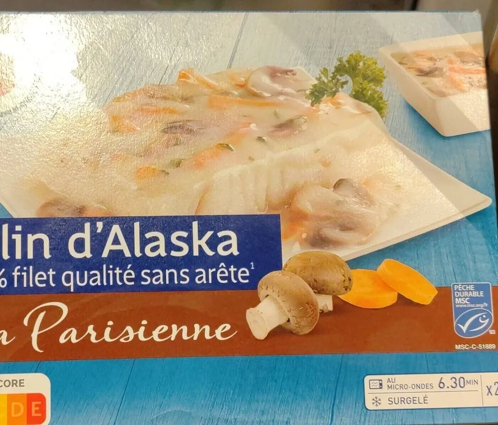 Colin d'Alaska à la parisienne MSC - barquette 400g